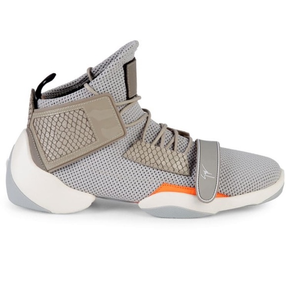 giuseppe zanotti NIB croc & mesh hightops - Picture 6 of 11